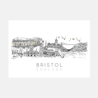 Bristol Skyline Art Print