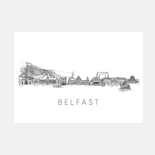 Belfast Skyline Art Print