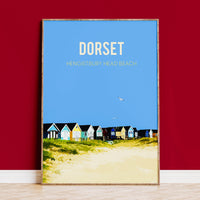 Buy Mudeford Beach Huts Art Print