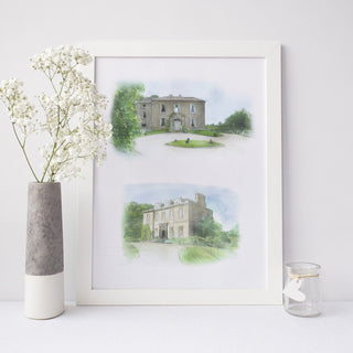 Wedding Venue Double Illustration