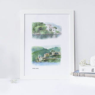 Wedding Venue Double Illustration