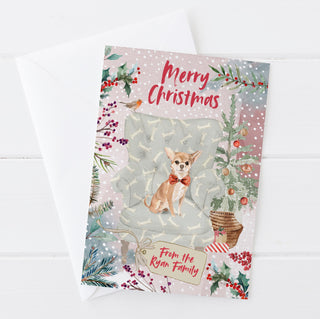 Personalised Chiwawa Christmas Card | Natalie Ryan Design