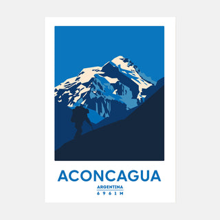 Aconcagua mountain art print