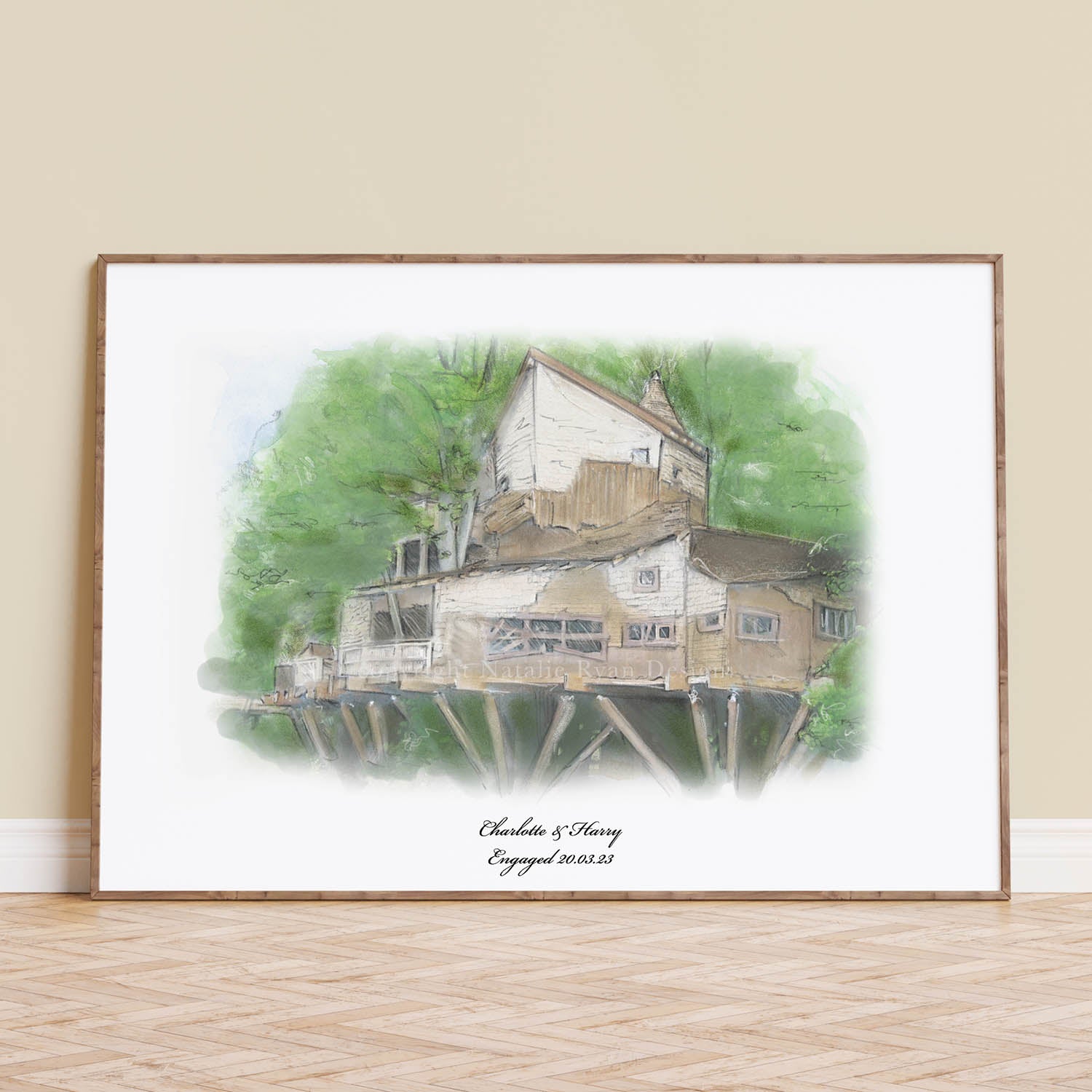 Alnwick Tree House Portrait by Natalie Ryan