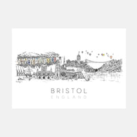 Bristol Skyline Art Print