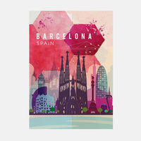 Barcelona Travel Print