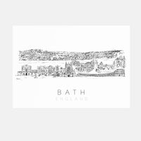 Bath Skyline Art Print