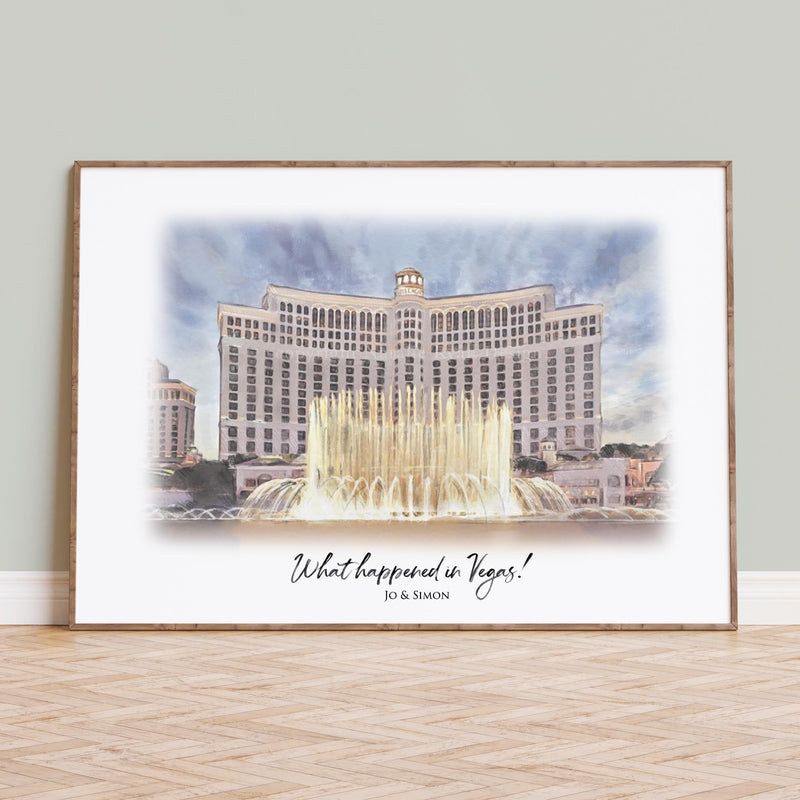 Bellagio Las Vegas Wedding Venue Portrait