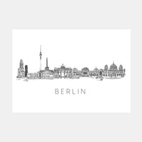 Berlin Skyline Art Print