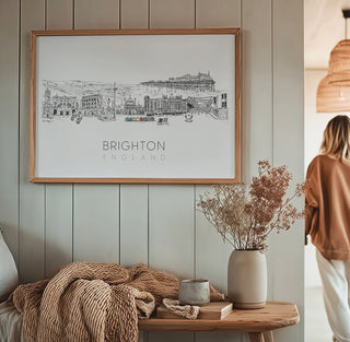 Brighton Skyline Art Print