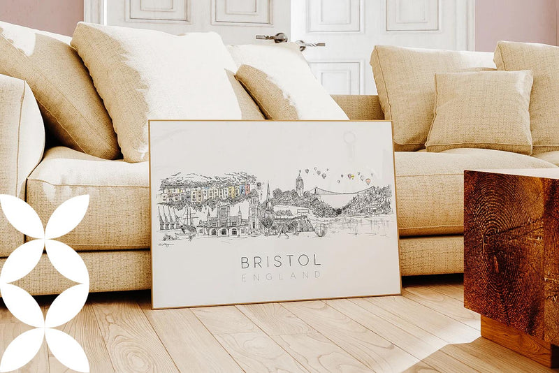 Bristol Skyline by Natalie Ryan UK