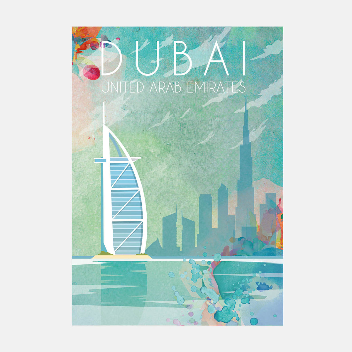 Dubai Travel Poster