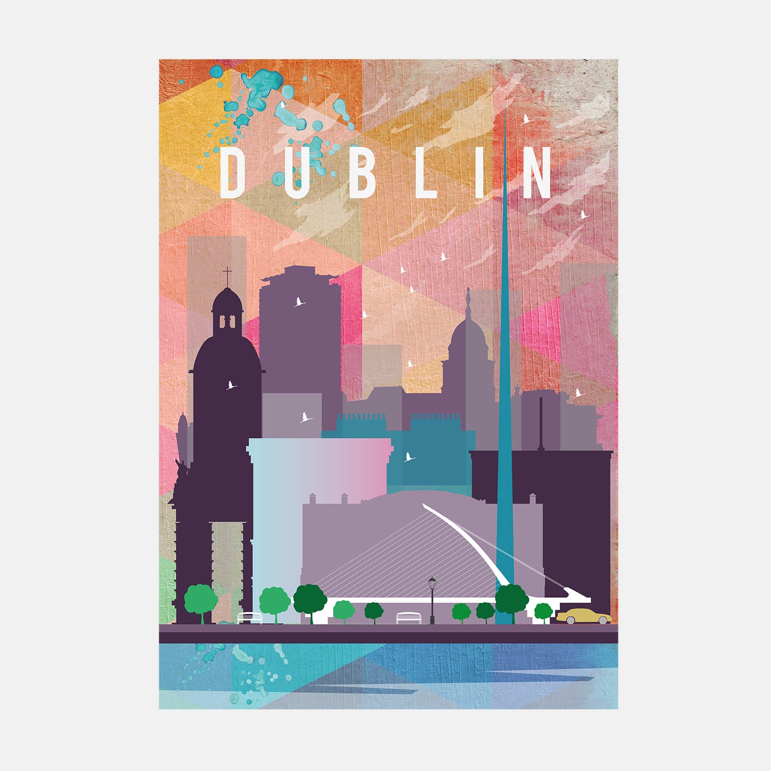 Dublin Travel Poster