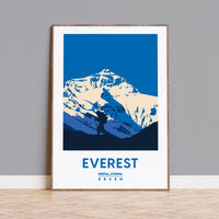 Everest Mountain Art Print