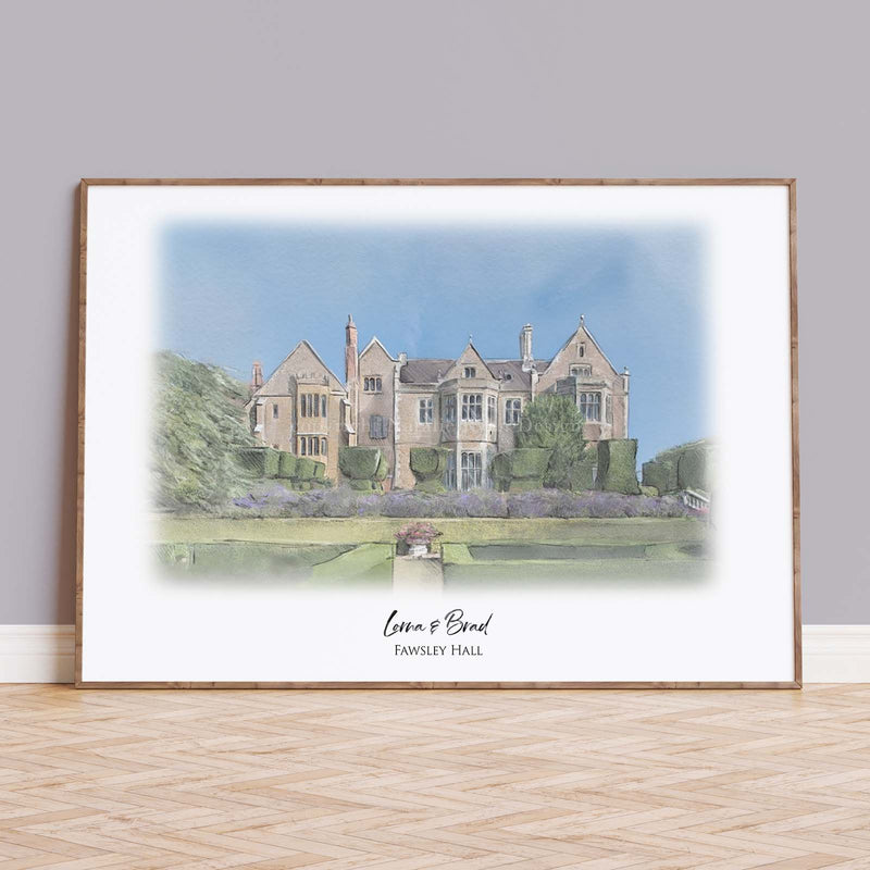 Fawsley Hall Wedding Venue Portrait