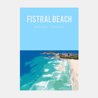 Fistral Beach Newquay Art Print