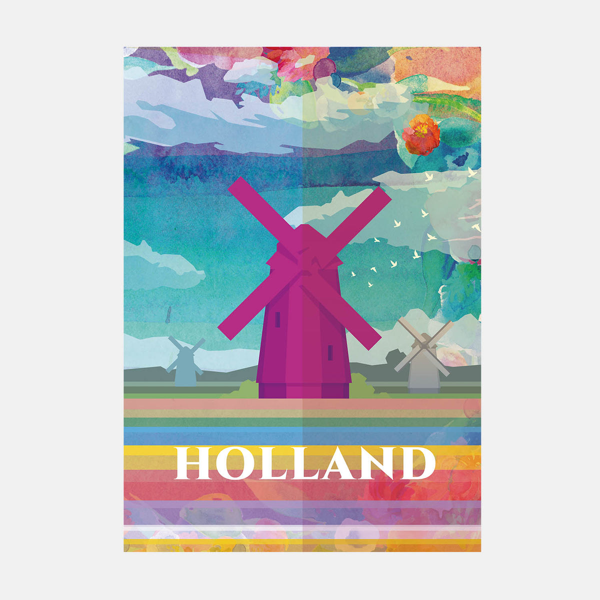 Holland Travel Print