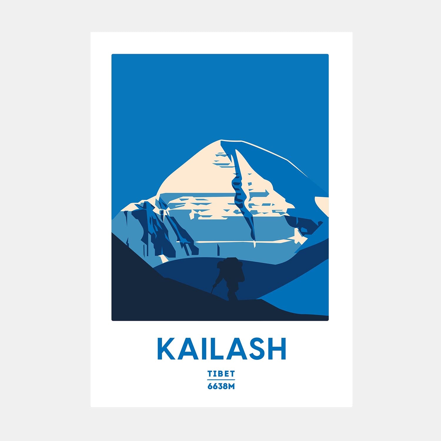 Kailash Mountain Art Print