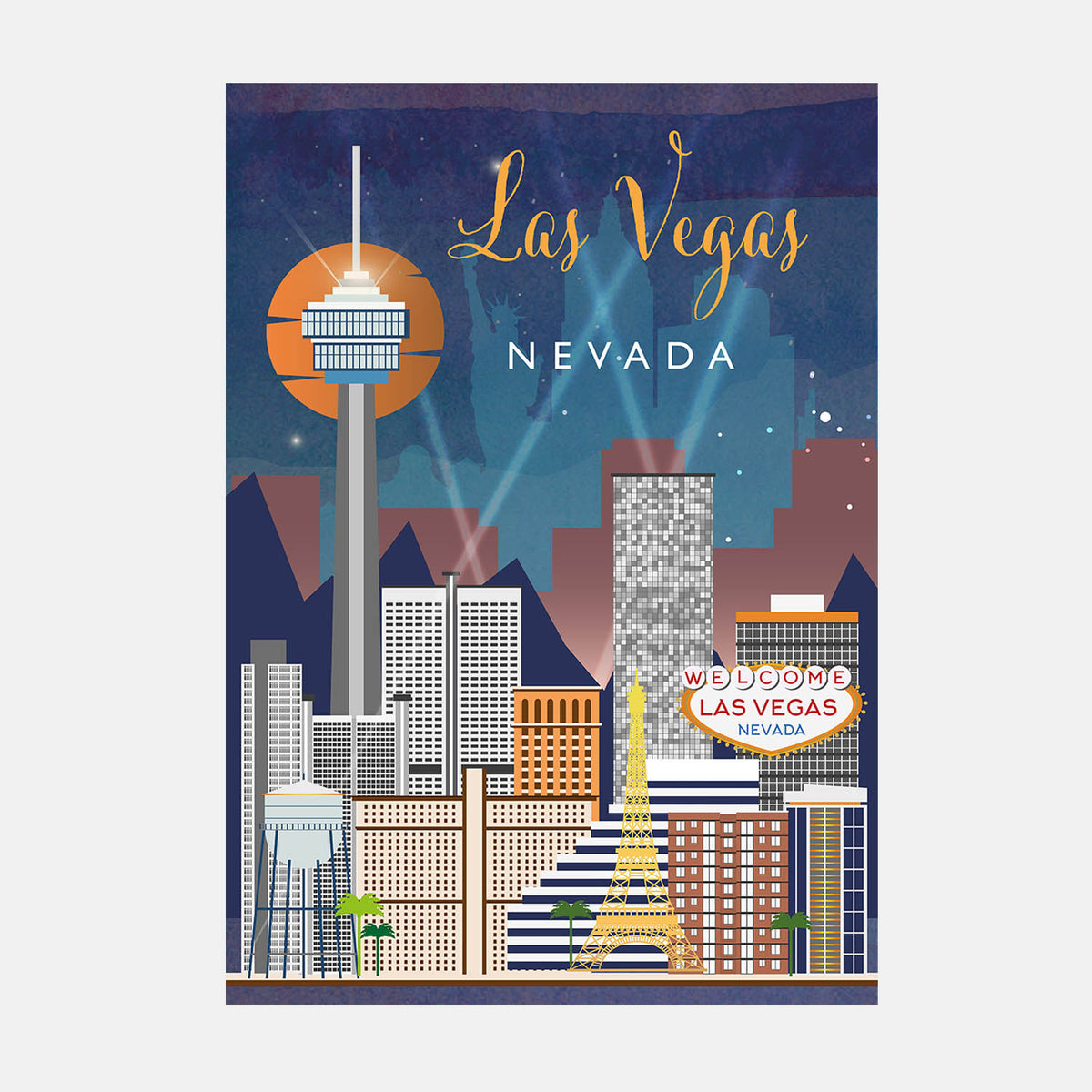 Las Vegas Travel Poster