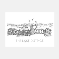 Lake District skyline print