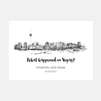 Personalised Vegas, Las Vegas Skyline Art Print