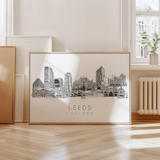 Leeds Skyline Art Print