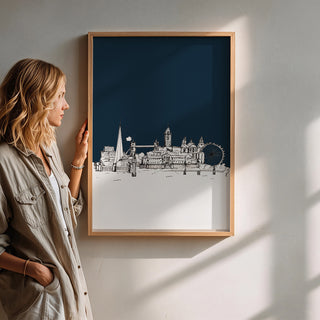 London City Skyline Art Print