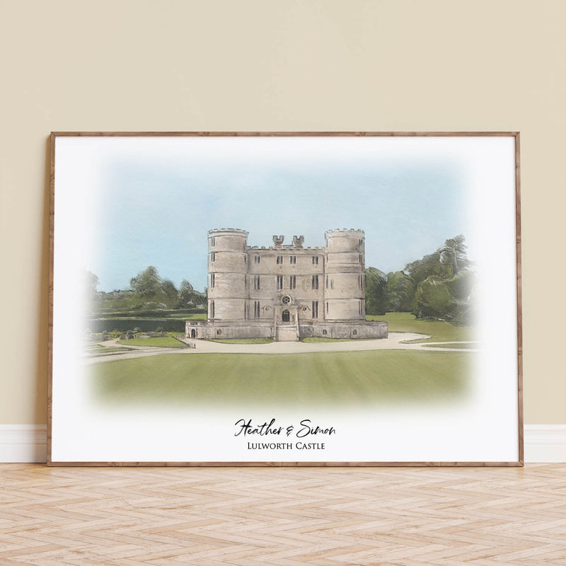 Lulworth Castle Portrait by Natalie Ryan