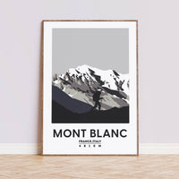 Mont Blanc Adventure Art Print