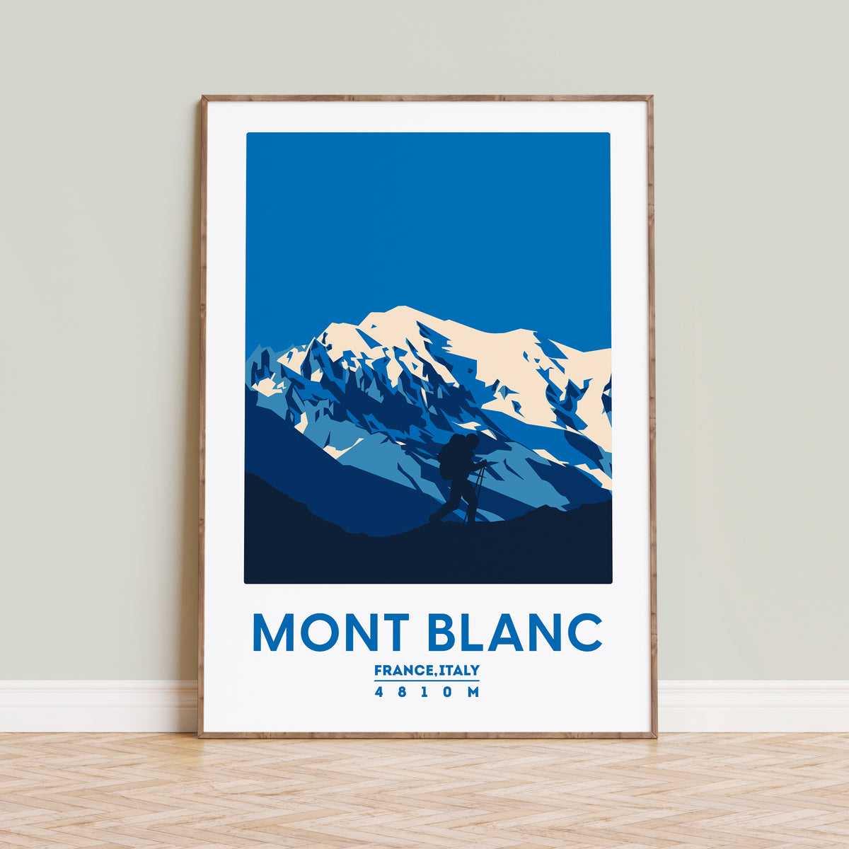 Mont Blanc Mountain Art Print