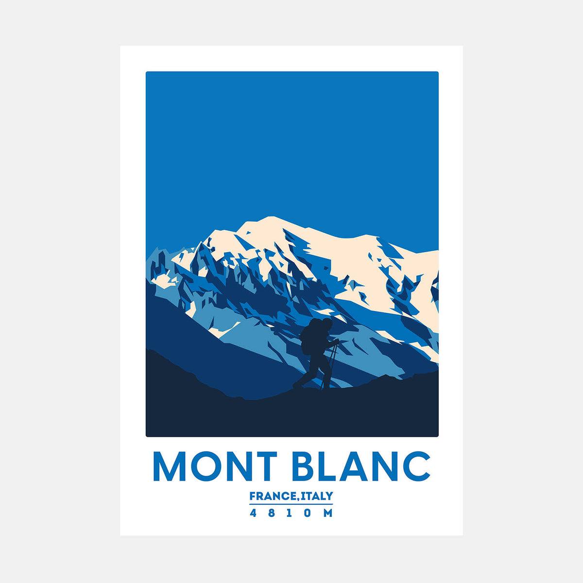 Mont Blanc Mountain Art Print