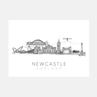 Newcastle Skyline Art Print