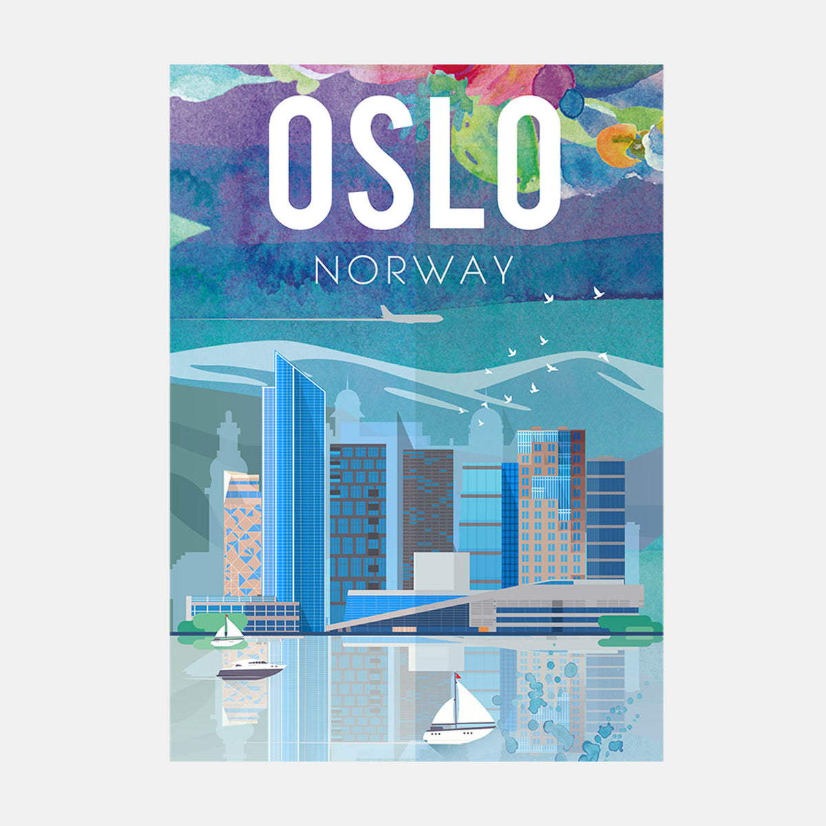 Oslo Travel Poster