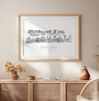 Oxford Skyline Art Print
