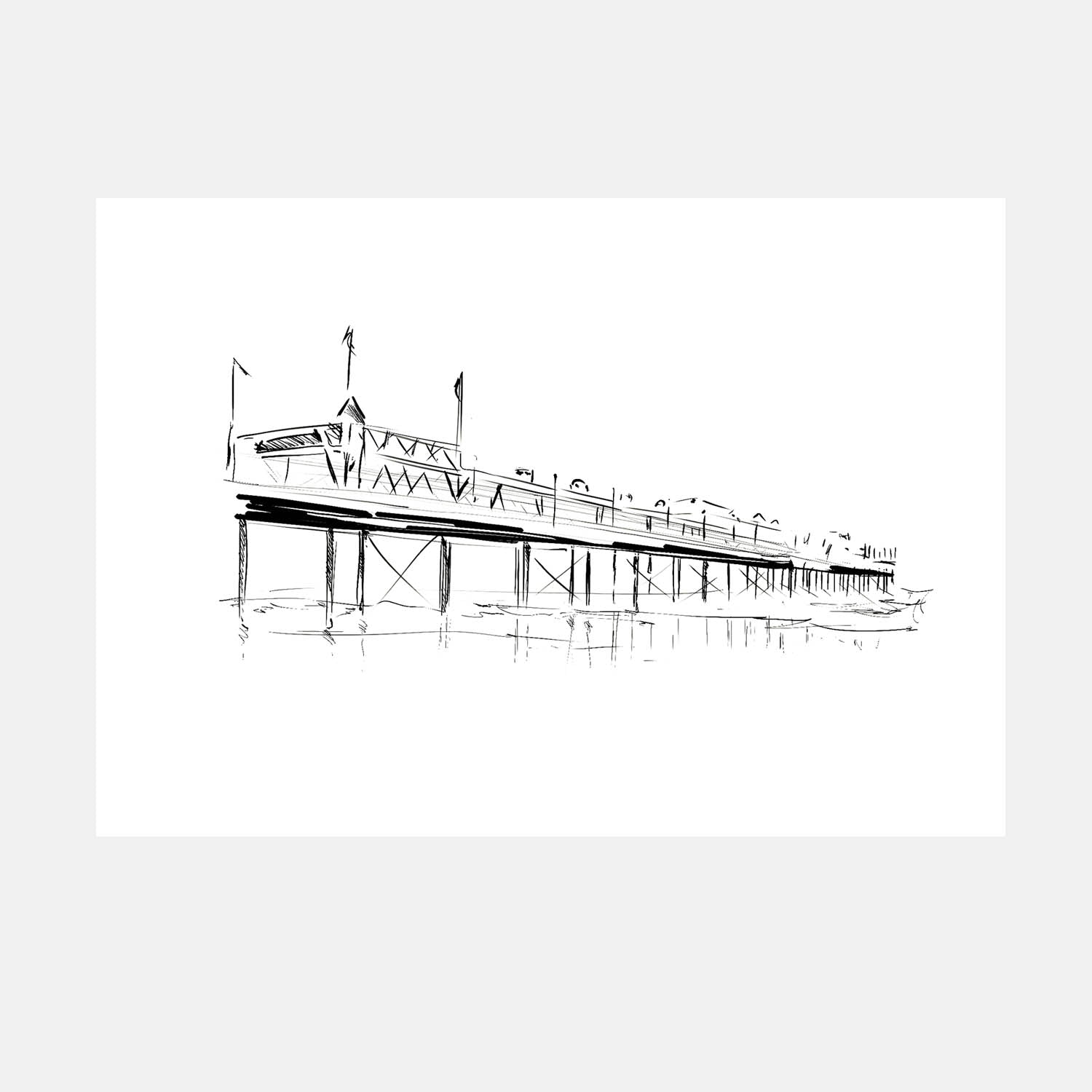 Paignton Pier Print