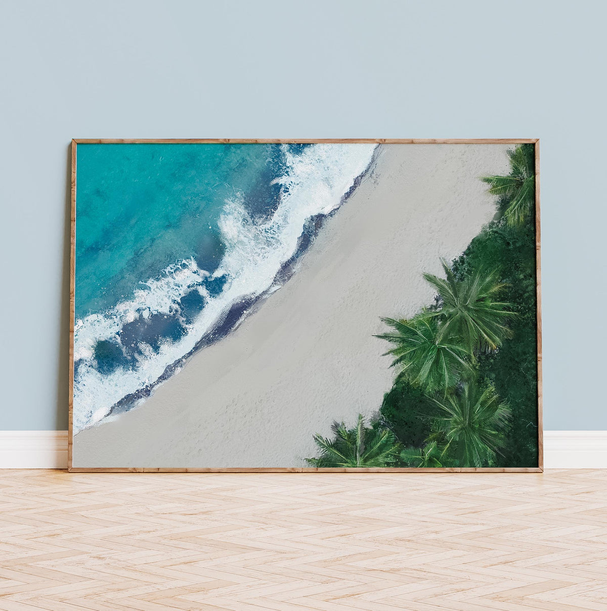 Buy Palm Ocean Art Print by Natalie Ryan