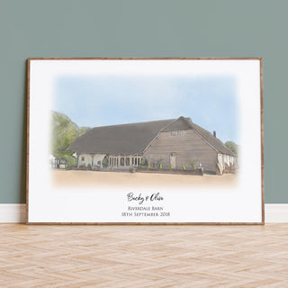 Riverdale Barn Wedding Venue Portrait