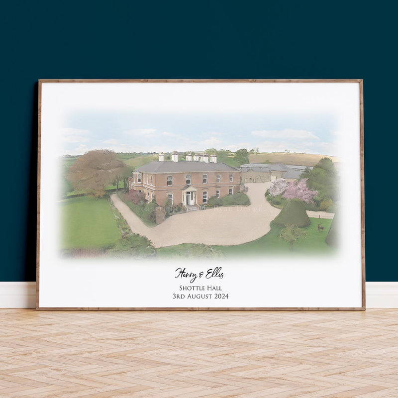 Shottle Hall Wedding Venue Portrait