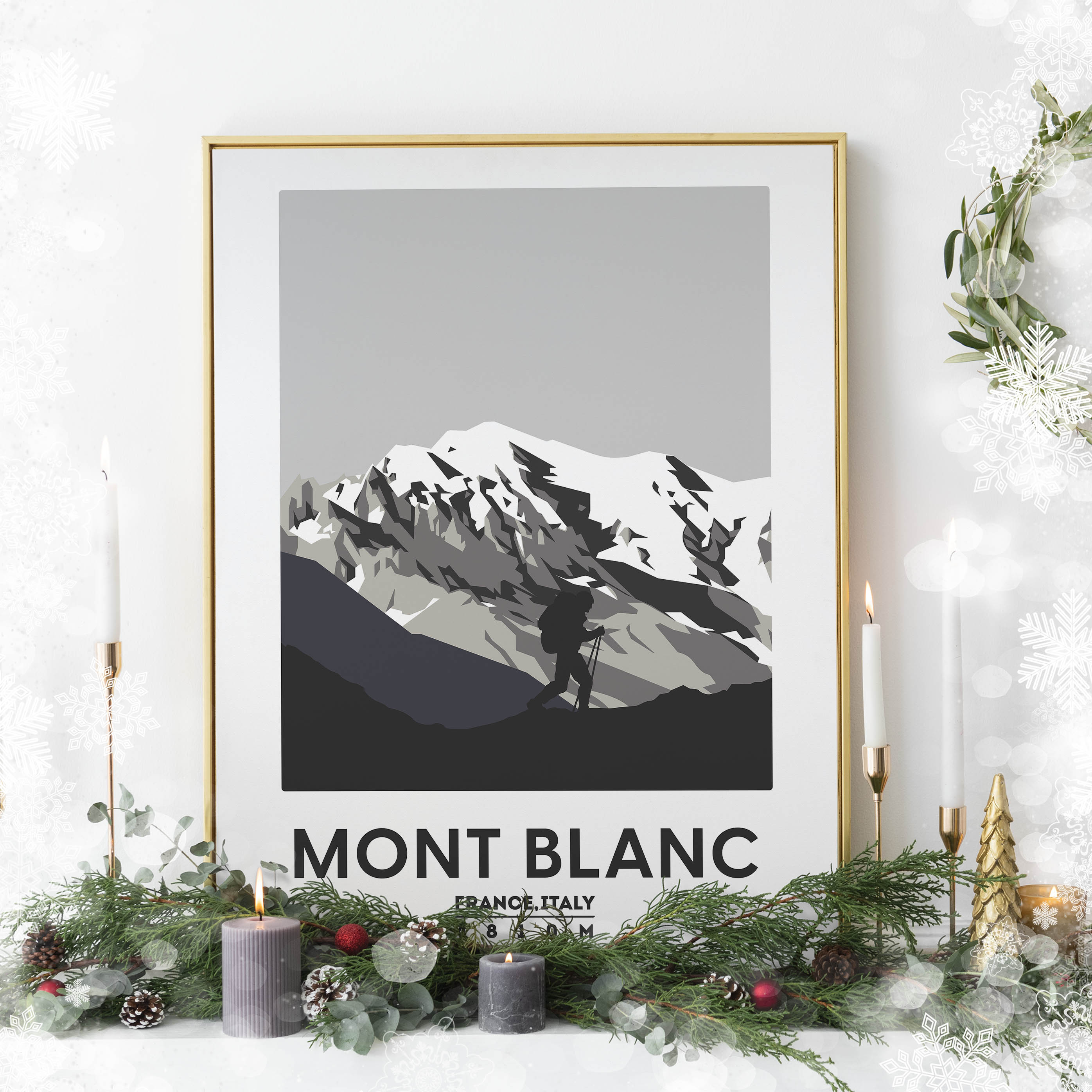 Mont Blanc Adventure Art Print