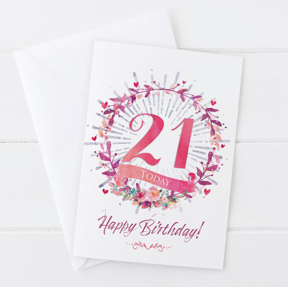 Happy 21st Birthday Card | Natalie Ryan Design