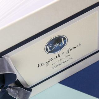 Watercolour Initials Wedding Guest Book