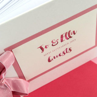 Watercolour Script Lettering Guest Book