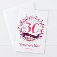 Happy 30th Birthday Card | Natalie Ryan Design