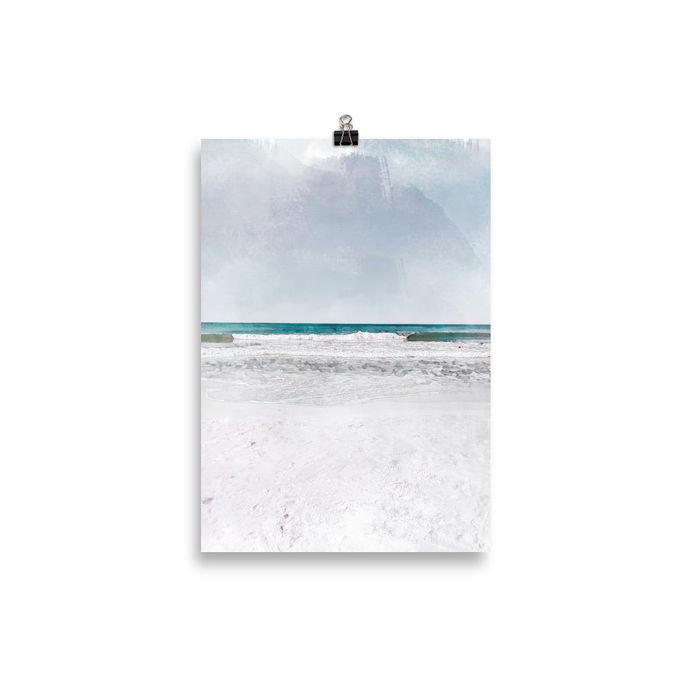 Rolling Waves Beach Art Print