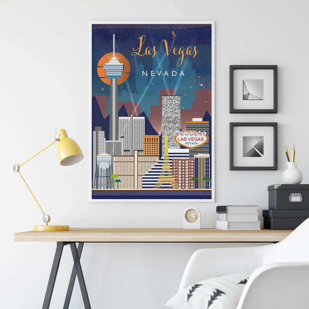 Las Vegas travel poster - 0