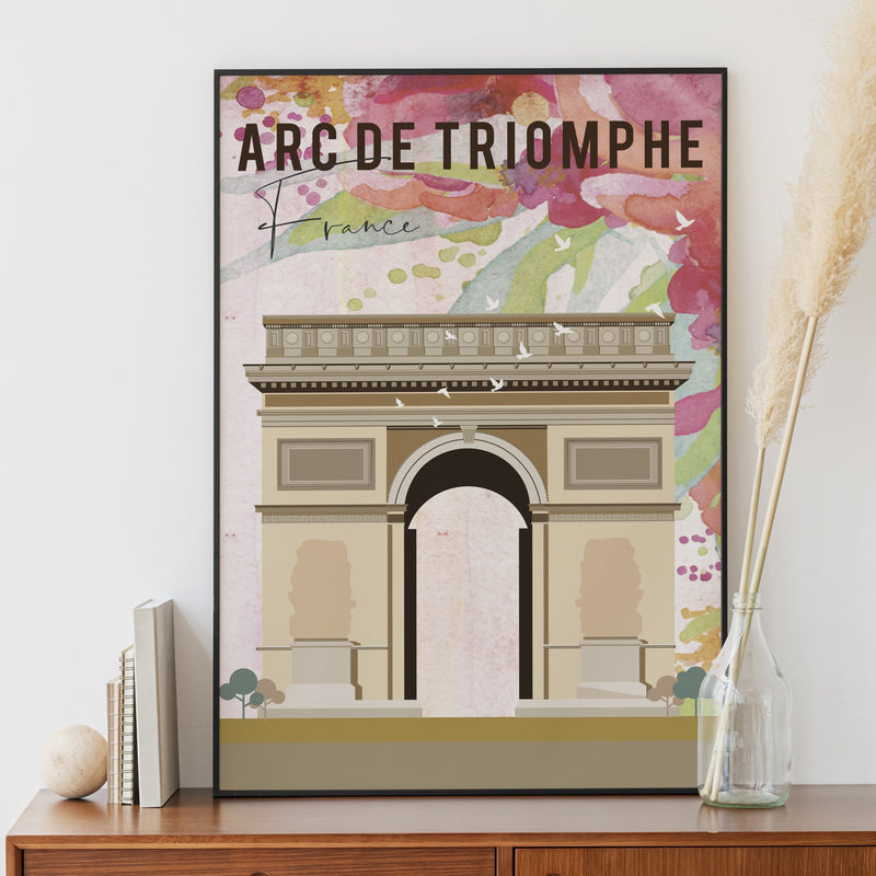 Paris, Arc de Triomphe fine art travel print