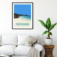 Porthcurno Cornwall Art Print - 0