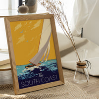 The South Coast Sailing fine art travel print