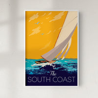 The South Coast Sailing fine art travel print