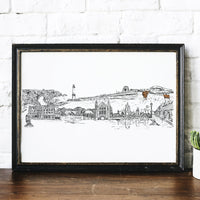 Aberdeen skyline print by Natalie Ryan Design